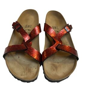 Birkenstock vintage Birki’s Red Strappy size 41